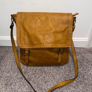 Cognac ampère vegan leather bag
